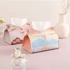 Oil Painting Napkin Holder Leather Car Tissue Box Pink Tissue Case Car