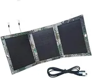Foldable Solar Panel 19W 5V Portable Phone Charger Foldable Charging Bag for Camper Car Boat Camping Shelter