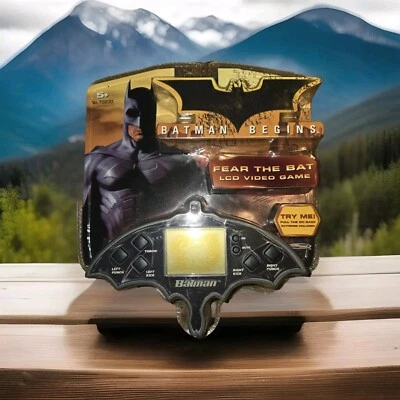 RARE New Batman Begins LCD Video Handheld Game Fear The Bat Techno Source 2005