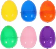 Openable Mini Easter Egg Models 6cm Plastic Eggs Fillable Design Bulk Candy Eggs for Easter Decorations Easter Egg Toys for Boys and Girls