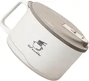 GRADENEVE Large Capacity Instant Noodle Bowl Lid Microwave Safe Stainless Steel Portable Soup Bowl for Dorms Offices and Home