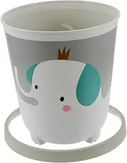 Homoyoyo Cartoon Waste Paper Bin Decorative Home Office Trash Can Multi-Function Trash Basket for Bedrooms Pp Material Reusable