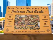 Vintage 1939-1940 New York World's Fair Pictorial Post Cards 10 Assorted Views