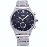 在飛比找松果購物優惠-FOSSIL 美國最受歡迎頂尖運動時尚三眼造型腕錶-黑面-B