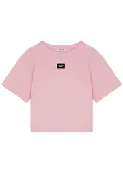 Dolce & Gabbana Kids Logo Cotton T-shirt (8-13 Years) - Pink - 12YR (12 Years) 12YR (12 years)
