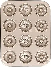 Donut Pan for Baking | Nonstick Doughnut Mold Bagel Bakeware Tray for Kitchen | Heat Resistant Cake Muffin Maker Oven, Airfryer, Bakery