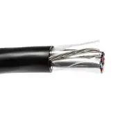 1000' 18/4 Shielded VNTC Tray Cable TFFN/PVC TC-ER Power Control Wire Black 600V