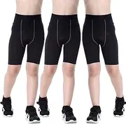 [Sanke] Soccer Sports Capri Compression Short Legging/Tights for Boys Girls