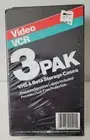 VHS & Beta Storage Cases 3 Pak Video VCR Pressure Sensitive Labels Kmart Vintage