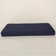 Cushion Waterproof Outdoor Garden Bench Cushion Non-Slip Removable Rectangle Seat Cushion for Patio Furniture Bench Pad for Swing Dining Chair Bay Window Dark Blue 140 x 30 x 5 cm