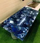 Blue Agate Stone Coffee Table, Center Table, Side Table, Luxury Furniture Decors