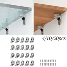 Glass Shelf Bracket Support Corner Fixing Bracket for Cabinet and Display Rack