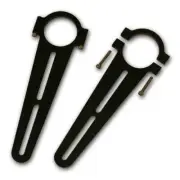 Longacre 52-22540 2" To 5-1/2" Adjustment Mirror Brackets - Long; For 1-3/4" Bar