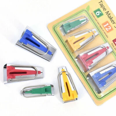 Bias Tape Maker - 4 Size Set (6mm, 12mm, 18mm, 25mm) - Create Your Own Tapes