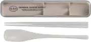 Masakazu G.D.S Spoon and Chopsticks Set, Ivory Size: Approx. W3.7 D19 H24 52-79833-1