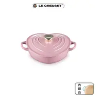 在飛比找momo購物網優惠-【Le Creuset】琺瑯鑄鐵鍋愛心燉飯鍋20cm(薔薇-