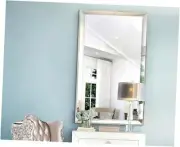 Angled Decorative Wall Mirror, 29"x45" Large Living Room Mirror 45"L x 29"W