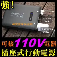 在飛比找Yahoo!奇摩拍賣優惠-enerpad AC40K 行動電源 110V AC電源 交