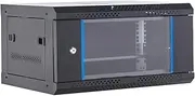 Wall Mount Network Cabinet Network Server Rack Cabinet, Data Rack Server Cabinet Enclosure with Lock, 90kg /200 lbs Max Loading, 19inch 450mm Deep, for IT/Data Computer Equipment (6U)