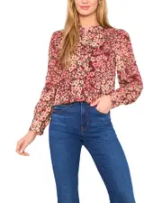 CeCe Floral Blouse