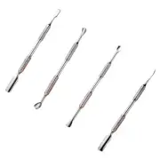 Cuticle Pusher Stainless Steel Polishs Remover Metal Spatula Cuticle Pusher