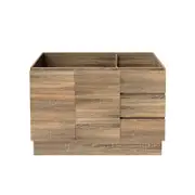 Forme Mont Albert 1200 Freestanding Walnut Vanity - Right Hand Drawers