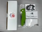 RARE Hinderer XM-18 3.5" Lime Green Smooth G10/Titanium Tryway S45VN Spanto NEW