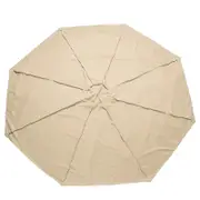 GREATT OUTDOOR Umbrella Canopy Replacement Fabric Garden Parasol Roof For 8 Arm Sun Cover Beige