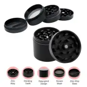 1x New Grinder 4-Layer Metal Zinc Herb Alloy Muller Crusher Spice Tobacco Tool