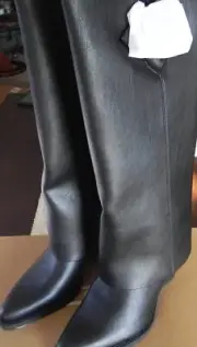 Zodiac Womens Rowena-Wings Zip Tall Western Boots Size 8