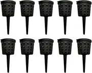 Folpus 10x Fertilizer Basket Fertilizer Box with Lid Nursery Pot Small Plant Tool Fertilizer Container for Bonsai Courtyards Offices