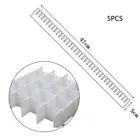 Drawer Dividers, Drawer Divider Organizers 5PCS DIY Plastic Adjustable