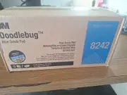 3M Doodlebug Blue Scrub Pad 8242 4.625 in x 10 in 5 Pieces Per Box NEW Free Ship