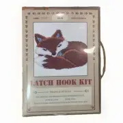 Fox Latch Hook Kits for Adults Kids Beginners DIY Rug Making 52x38 Cm