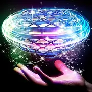 2024 New Flying Orb Ball Toys, Hover Ball Boomerang with Lights, Hand Controlled Mini Drone for Kids, Galaxy Ball Flying Spinner, Indoor Outdoor Cool Toys Gifts for Boys Girls 6 7 8 9 10+ Year Old