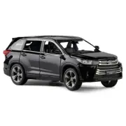 1/32 2018 Highlander SUV Model Car Diecast Toy Cars Pull Back Light Sound Black