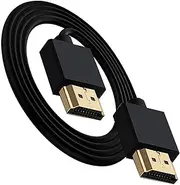 tunghey Ultra-Thin HDMI to HDMI Cable, Ultra Soft & Thin HDMI to HDMI Cord, Extreme Flexible & Skinny HDMI Wire Support 3D/4K@60Hz, 2160P, 1080P (5M)