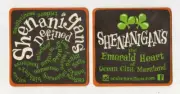 3 Shenanigans Defined Irish Pub Beer Coasters the Emerald Heart of Ocean City MD
