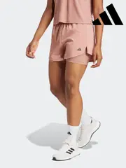 adidas Pink Aeroready Minimal 2-in-1 Shorts (E74763) | $76