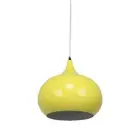 Kirby Inverted Bowl Metal Cord Drop Pendant Light Lamp - Luminous Yellow