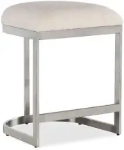 Hooker Furniture 6850-75350-95 Modern Mood 19"W Metal Counter - Silver
