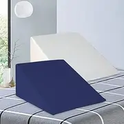 [Giselle Bedding] Memory Foam Wedge Pillow Adjustable Bamboo Bed Pillows for Sleeping Hotel Cushion Back Neck Support, Washable Pillowcase, Leg Rest Lift Sleep TV Watching Reading Twin Pack