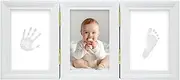 Baby Hand and Footprint Kit, baby Footprint Kit, baby Handprint Kit, footprint, handprint, Baby Imprint Kits, NewBorn Baby Gifts, Nursery Picture Frame, Shower Gifts, WoodenBlue, HG and J