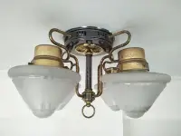在飛比找Yahoo!奇摩拍賣優惠-吊燈 老燈 吸頂燈 玻璃老燈 60年代