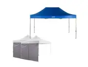 Kings 4.5x3m Gazebo + 2x Side Wall 2.85x2.85m Waterproof Fits Most Gazebos