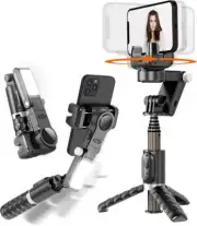 Gimbal Stabilizer for Smartphone,2-Axis Auto Face Tracking Selfie Stick with