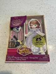 Sofia The First Disney Magnetic Dress-Up Wooden Doll Play Set