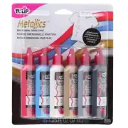 "TULIP 17581 Dimensional Metallic Fabric Paint 6-Pack Metallic"