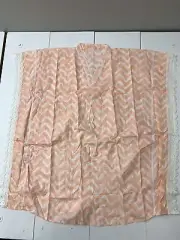 Womens Peach White Chevron Tunic