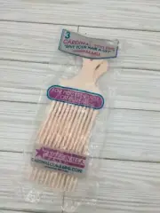 Vtg Hair Afro Pick Lift Cardinal Comb Stylers Plastic Peach Made In USA